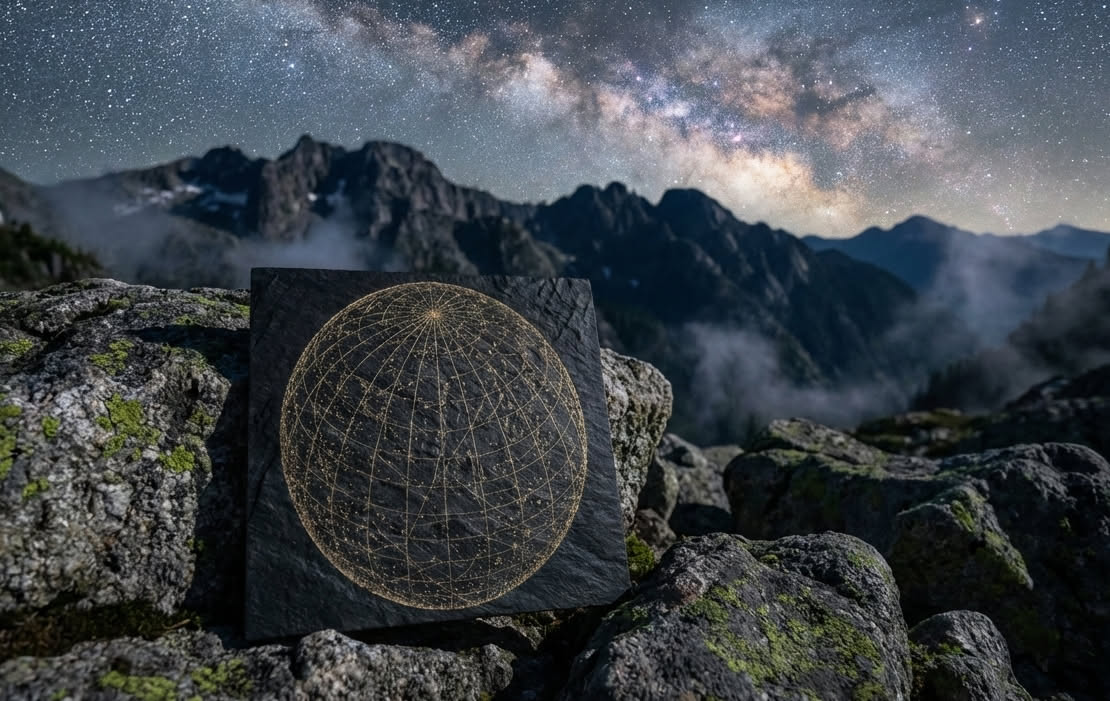 Complete presentation with box and stand